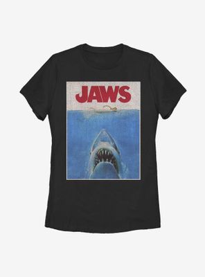 Jaws Retro Poster Womens T-Shirt