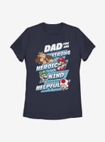 Nintendo Super Mario Dad Jumble Womens T-Shirt