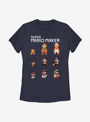 Nintendo Super Mario Evolution Womens T-Shirt