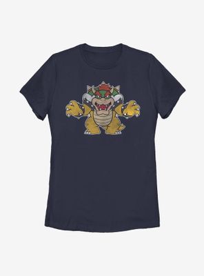 Nintendo Super Mario Just Bowser Womens T-Shirt