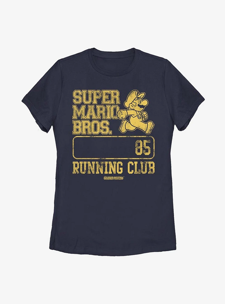 Nintendo Super Mario Bros Running Womens T-Shirt