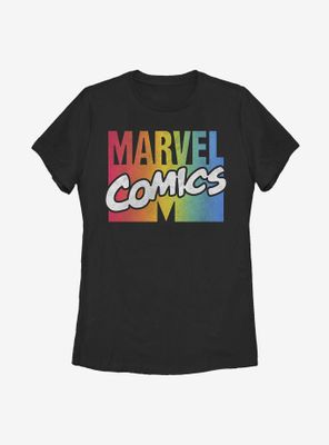 Marvel Comics Spectrum Logo Womens T-Shirt