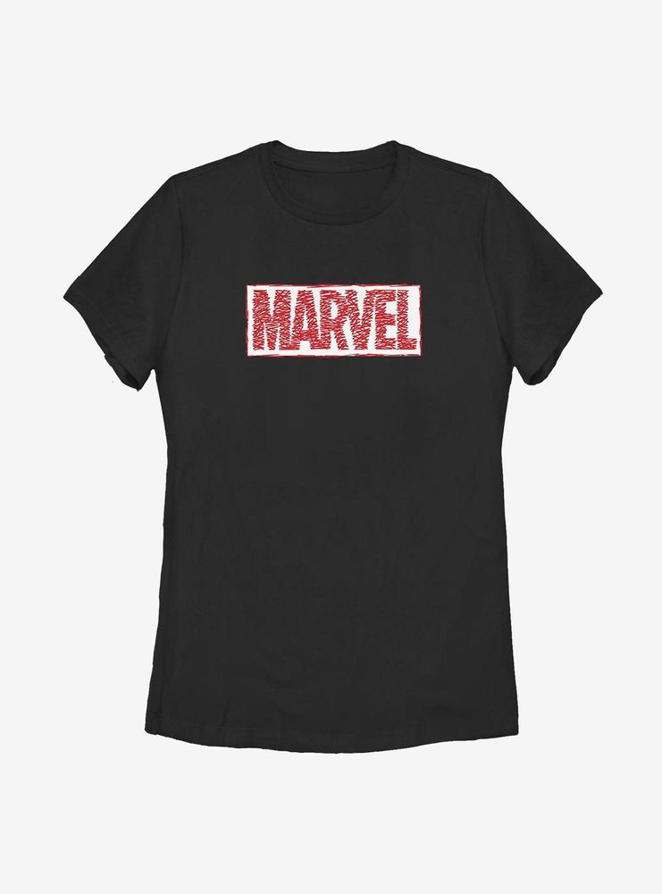 Marvel Scribble Womens T-Shirt