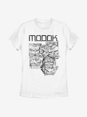 Marvel Modok Panels Distressed Womens T-Shirt