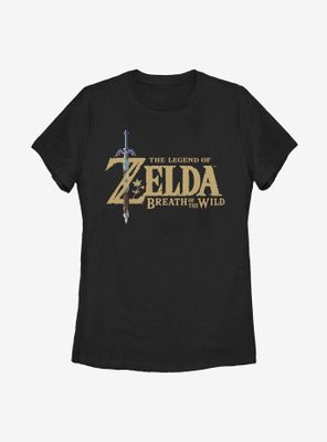 Nintendo The Legend Of Zelda: Breath Wild Logo Womens T-Shirt