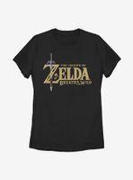 Nintendo The Legend Of Zelda: Breath Wild Logo Womens T-Shirt