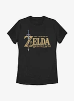 Nintendo The Legend Of Zelda: Breath Wild Logo Womens T-Shirt