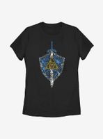 Nintendo The Legend Of Zelda Iconic Weapon Womens T-Shirt