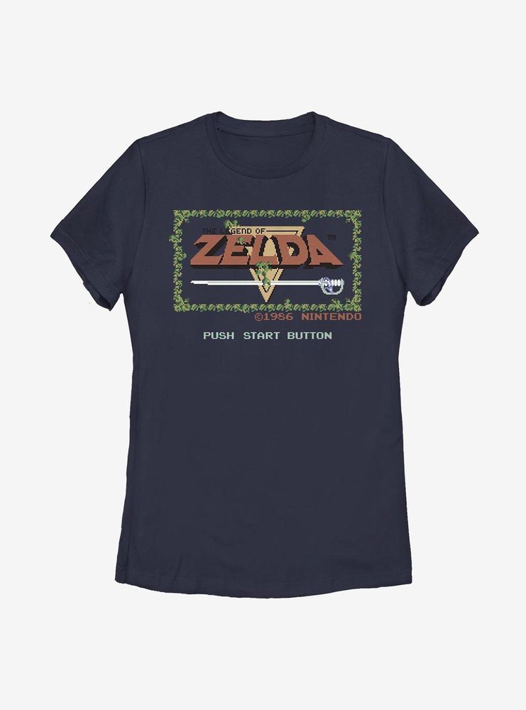 Nintendo The Legend Of Zelda Pixelated Womens T-Shirt