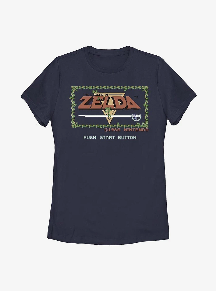 Nintendo The Legend Of Zelda Pixelated Womens T-Shirt