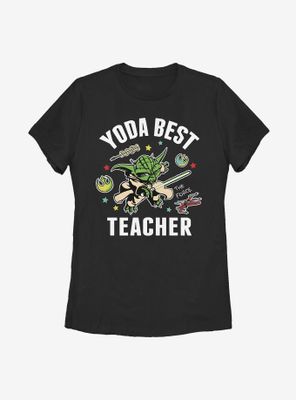 Star Wars: The Clone Wars Yoda Best Teacher Womens T-Shirt