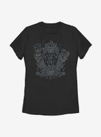 Disney Villains Geo Line Womens T-Shirt