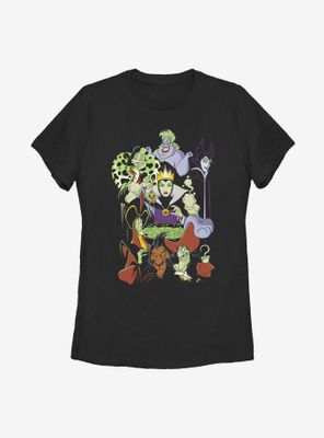 Disney Villains Worst Dinner Party Ever Womens T-Shirt