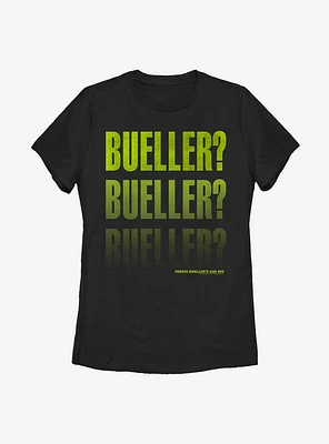 Ferris Bueller's Day Off Bueller Stack Womens T-Shirt