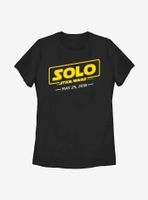 Solo: A Star Wars Story Logo Date Womens T-Shirt