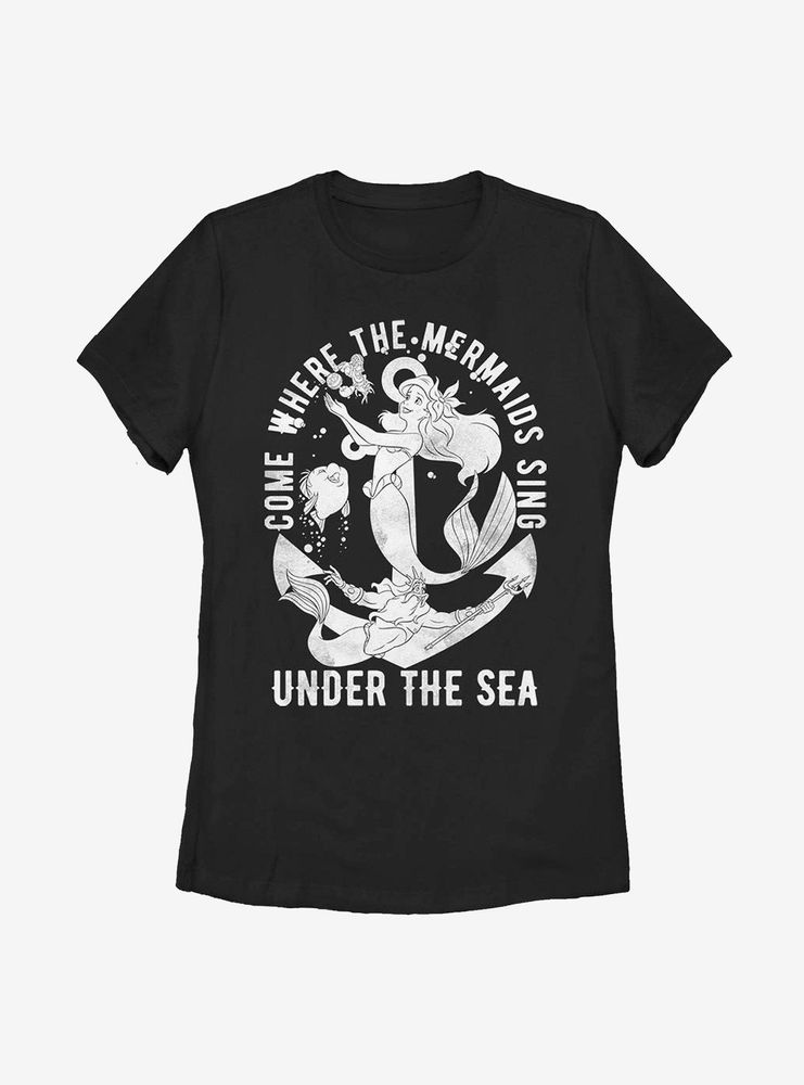 Disney The Little Mermaid Hip Mer Womens T-Shirt