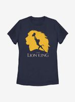 Disney The Lion King Baby Simba Silhouette Womens T-Shirt