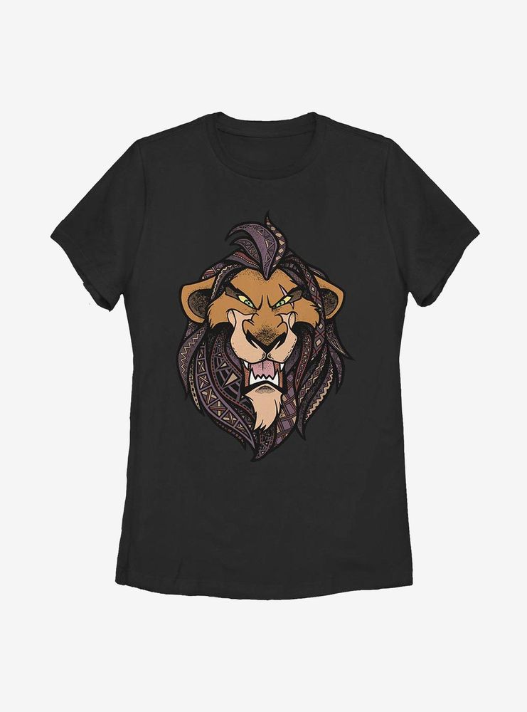 Disney The Lion King Patterned Scar Womens T-Shirt
