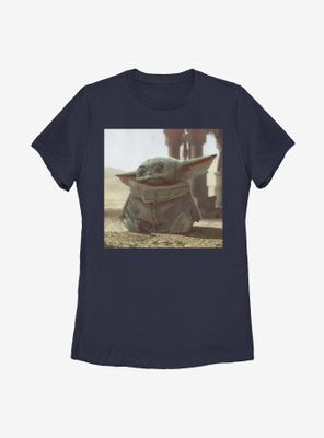 Star Wars The Mandalorian Tiny Green Womens T-Shirt