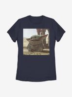 Star Wars The Mandalorian Tiny Green Womens T-Shirt