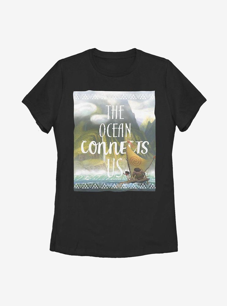 Disney Moana Connects Us Womens T-Shirt