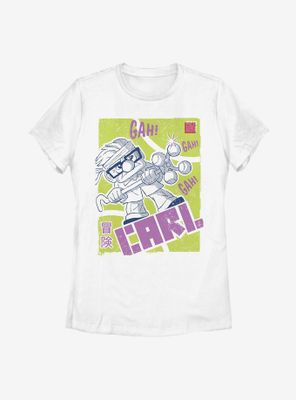 Disney Pixar Up Carl Japanese Text Womens T-Shirt