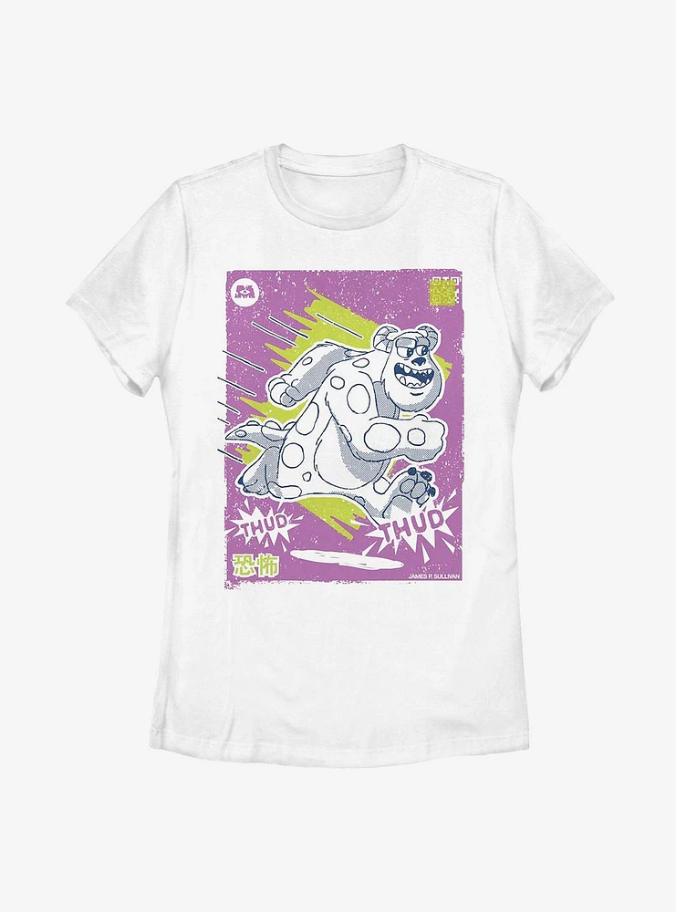 Disney Pixar Monsters, Inc. Sulley Japanese Text Womens T-Shirt