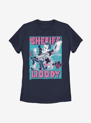 Disney Pixar Woody Japanese Text Womens T-Shirt