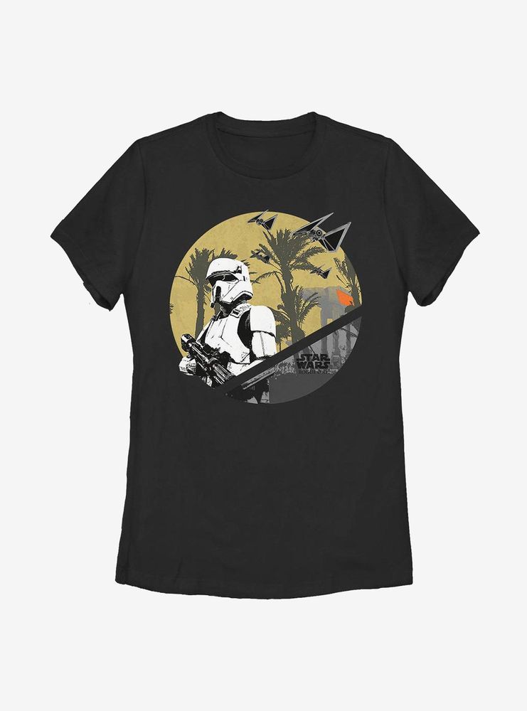 Star Wars: Rogue One Scarif Circle Womens T-Shirt