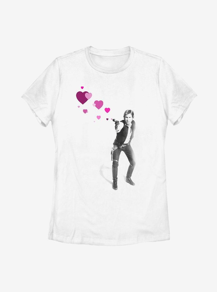 Star Wars Hans Hearts Womens T-Shirt