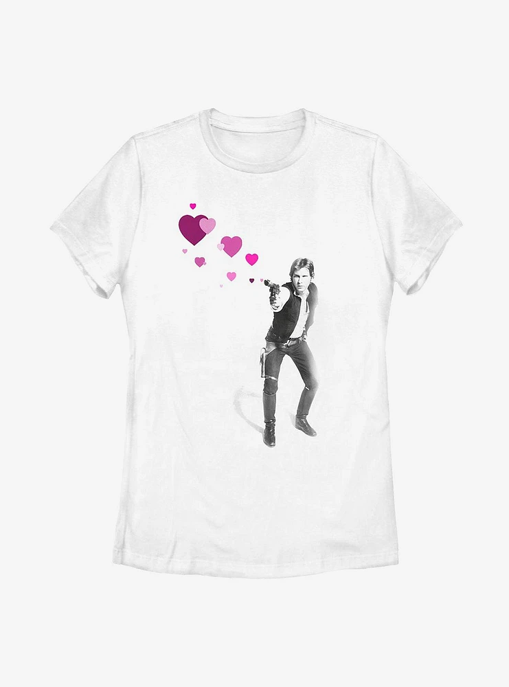 Star Wars Hans Hearts Womens T-Shirt