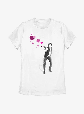 Star Wars Hans Hearts Womens T-Shirt