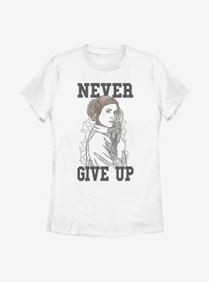 Star Wars Leia Never Womens T-Shirt