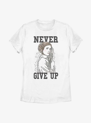 Star Wars Leia Never Womens T-Shirt