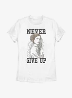 Star Wars Leia Never Womens T-Shirt