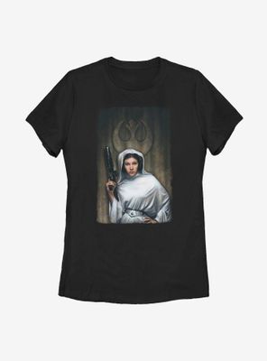 Star Wars Leia Painting Womens T-Shirt