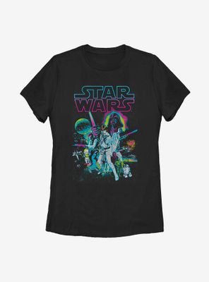 Star Wars Neon Hope Womens T-Shirt