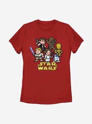 Star Wars Pixel Group Womens T-Shirt