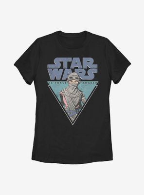 Star Wars Episode VII: The Force Awakens Rey Triangle Womens T-Shirt