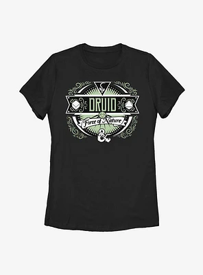 Dungeons & Dragons Druid Label Womens T-Shirt