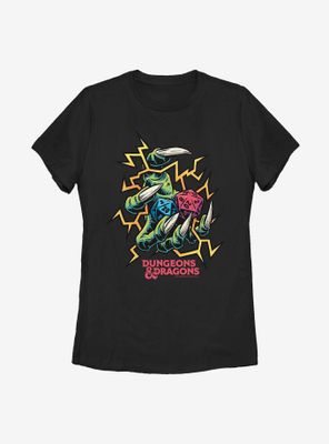 Dungeons & Dragons Electric Dice Roll Womens T-Shirt