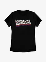 Dungeons & Dragons Logo 70's Retro Colors Womens T-Shirt