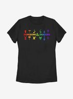 Dungeons & Dragons Rainbow Classes Womens T-Shirt