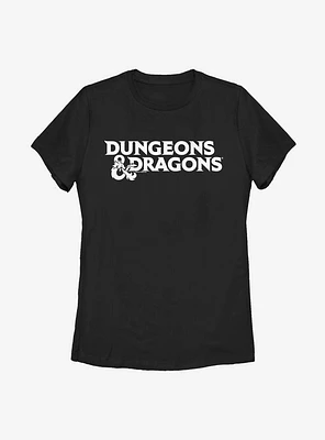 Dungeons & Dragons Stacked Logo Womens T-Shirt