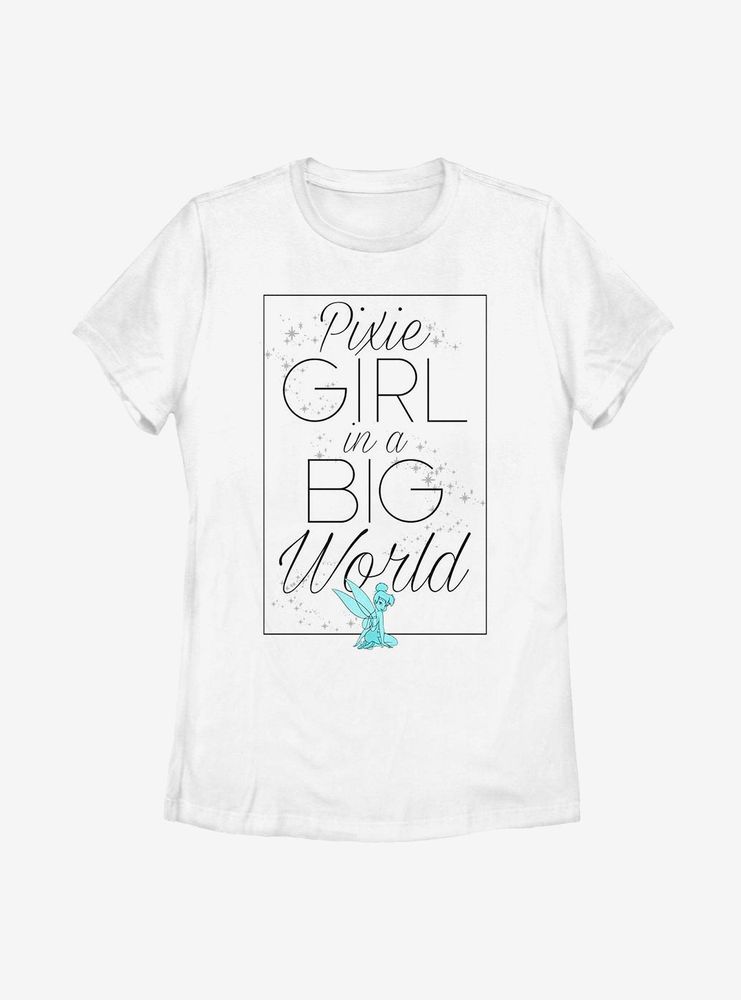 Disney Peter Pan Tinker Bell Big World Pixie Womens T-Shirt