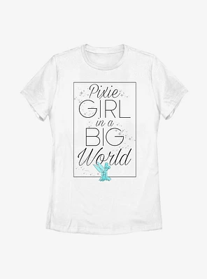 Disney Peter Pan Tinker Bell Big World Pixie Womens T-Shirt