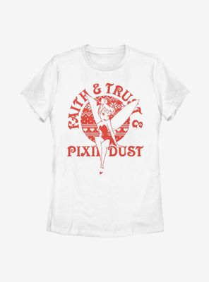 Disney Peter Pan Tinker Bell Faith Trust Pixie Dust Womens T-Shirt
