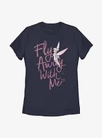 Disney Peter Pan Tinker Bell Fly Away Womens T-Shirt