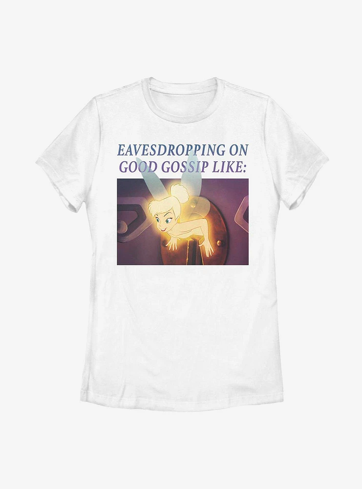 Disney Peter Pan Tinker Bell Gossip Meme Womens T-Shirt