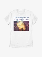 Disney Peter Pan Tinker Bell Gossip Meme Womens T-Shirt
